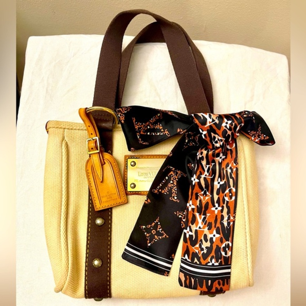 Chic Monogram Brown Twilly Bandeau Scarf